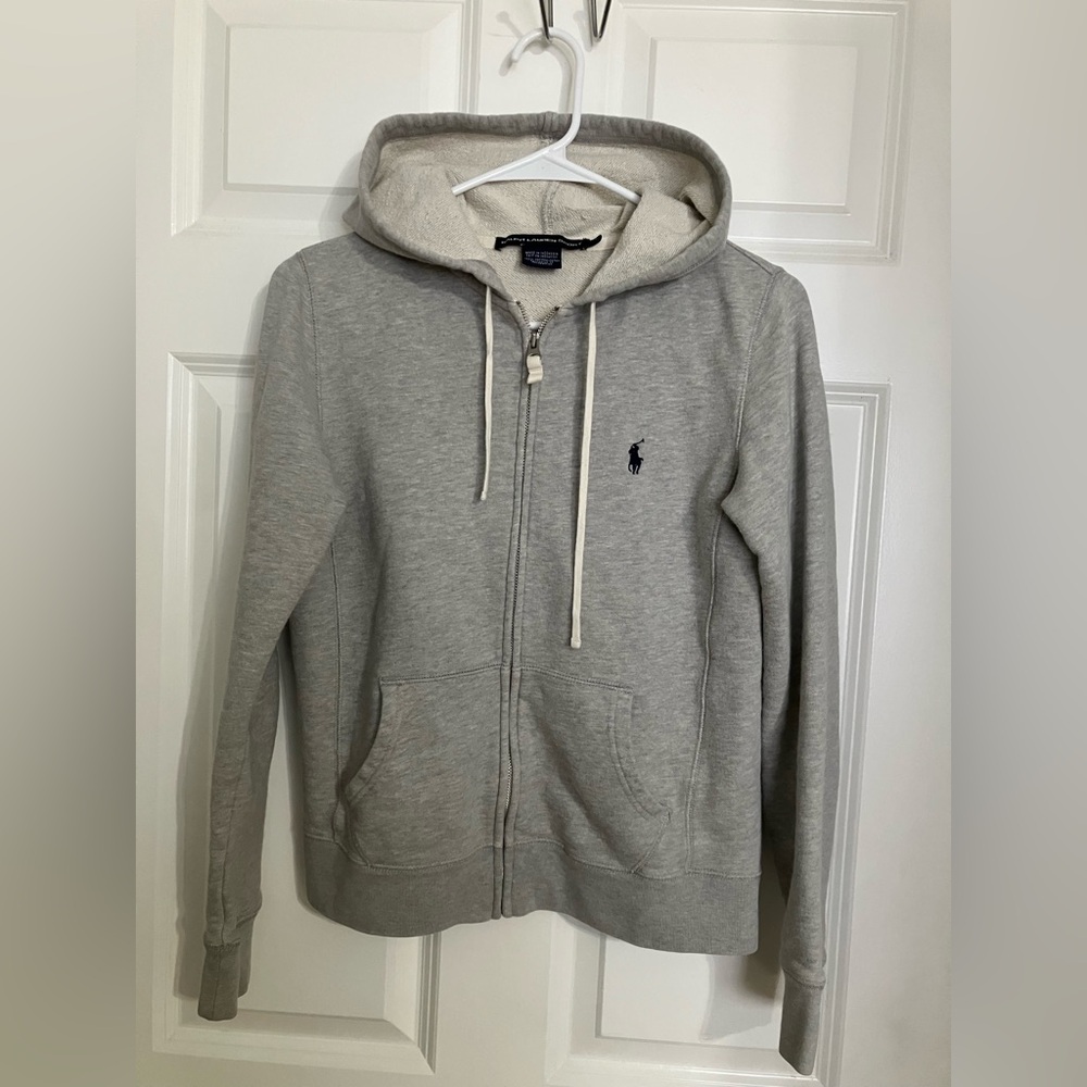 Ralph Lauren Sport Classic Grey Zip Hoodie